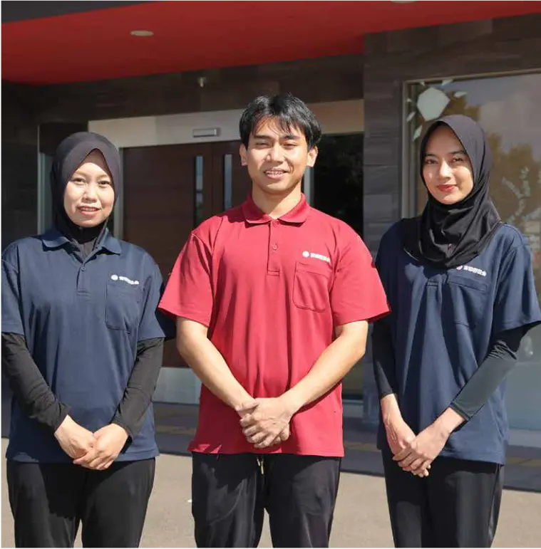 宮城で働いている特定技能外国人スタッフ